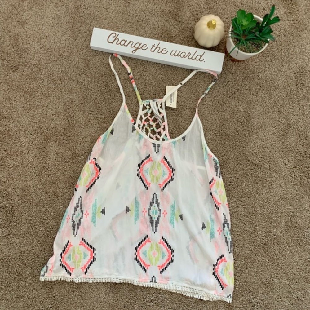 NWT Aeropostale Tribal Print Tank Top Sz Medium